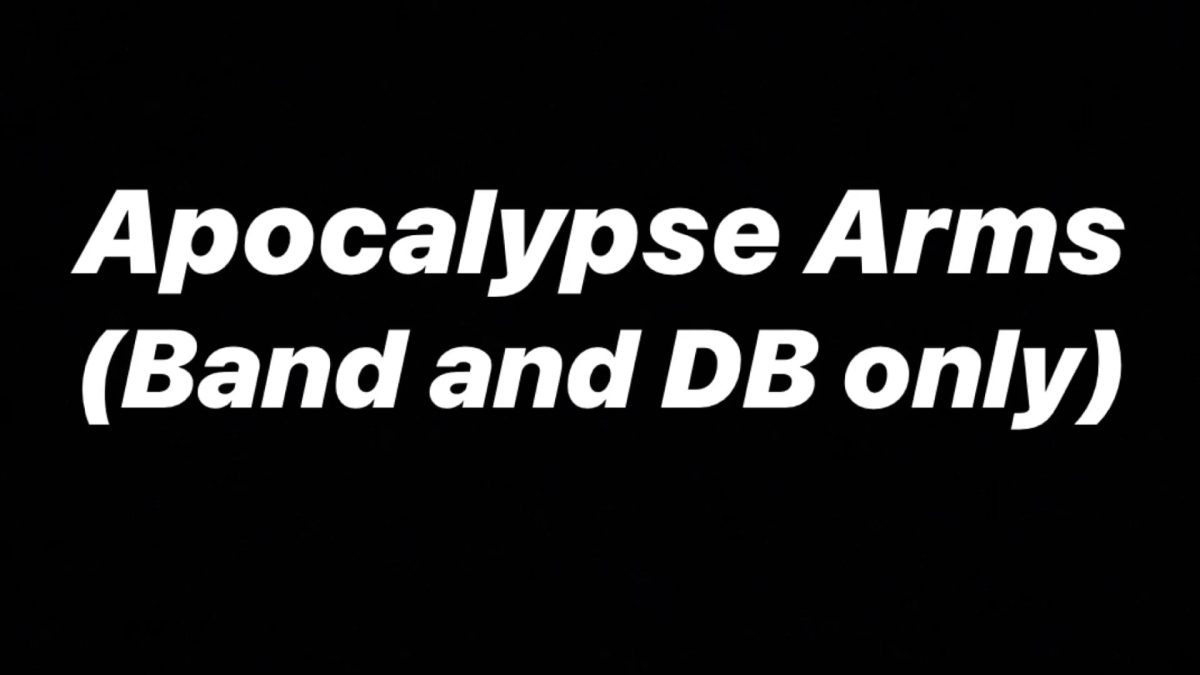 Arm Volume Apocalypse  (Band and DBs only)