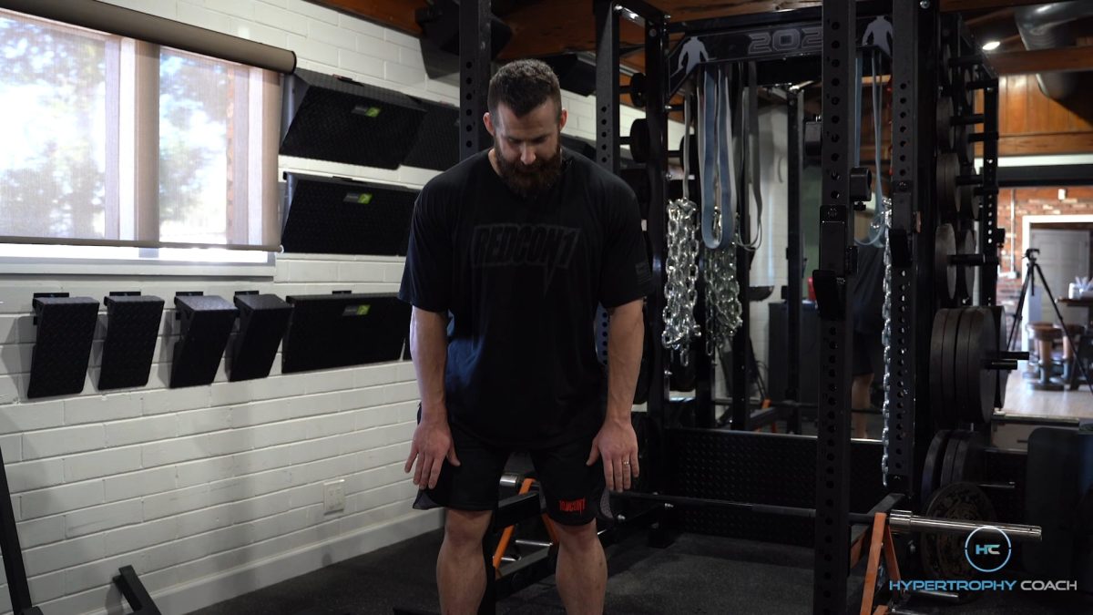 Banded rack deadlifts