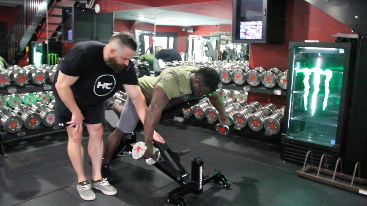 DB rear delt fly