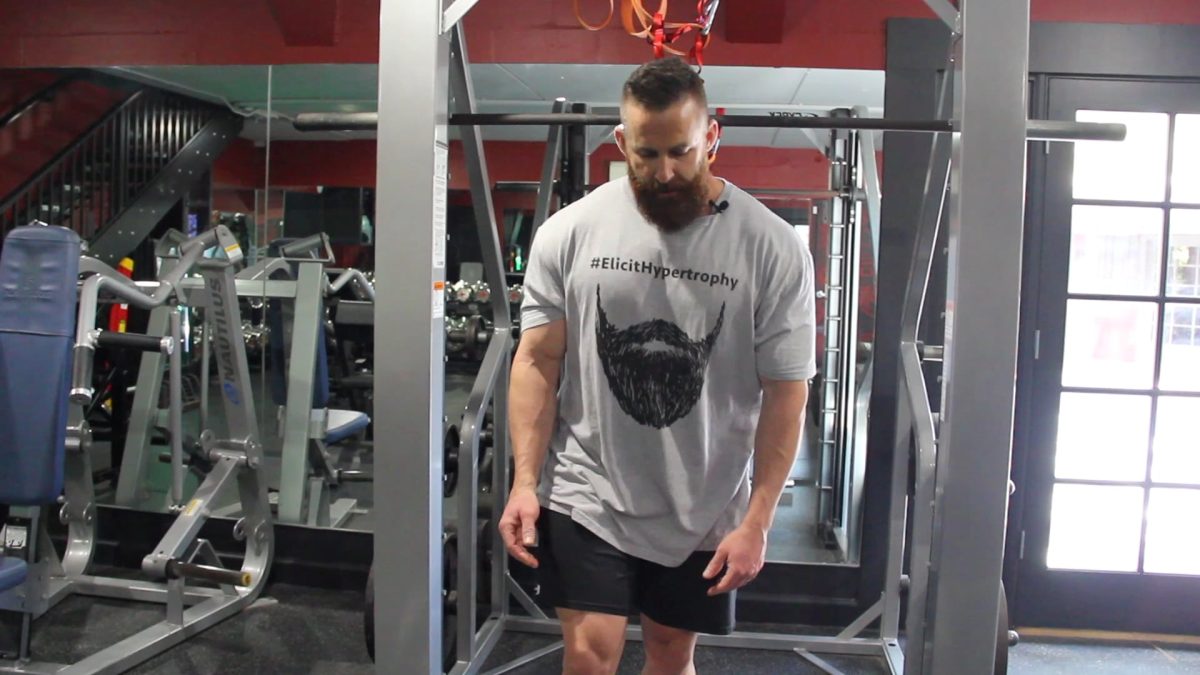 Standing EZ bar curls (optional back support)