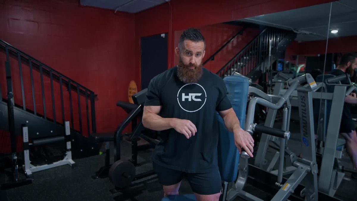 High incline machine press