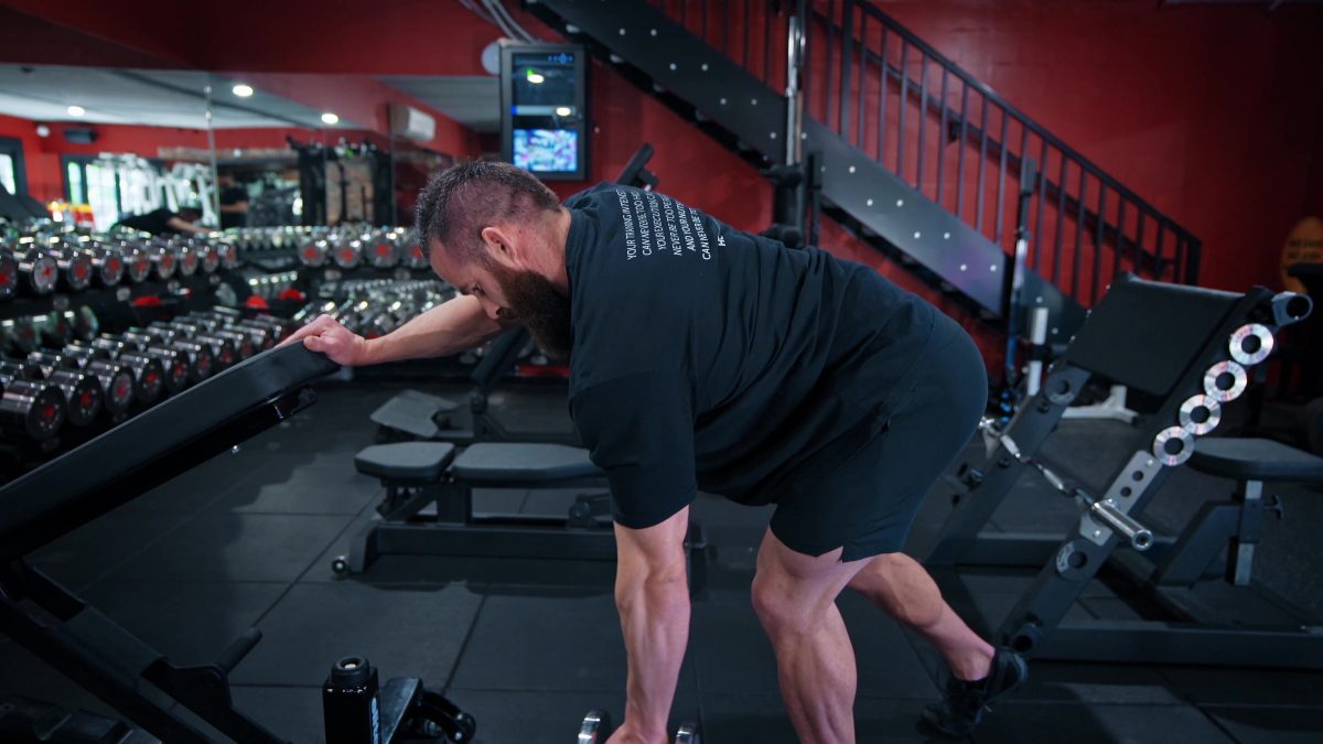 Single-arm DB rows