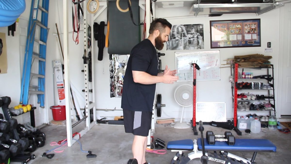 Bent over barbell rows