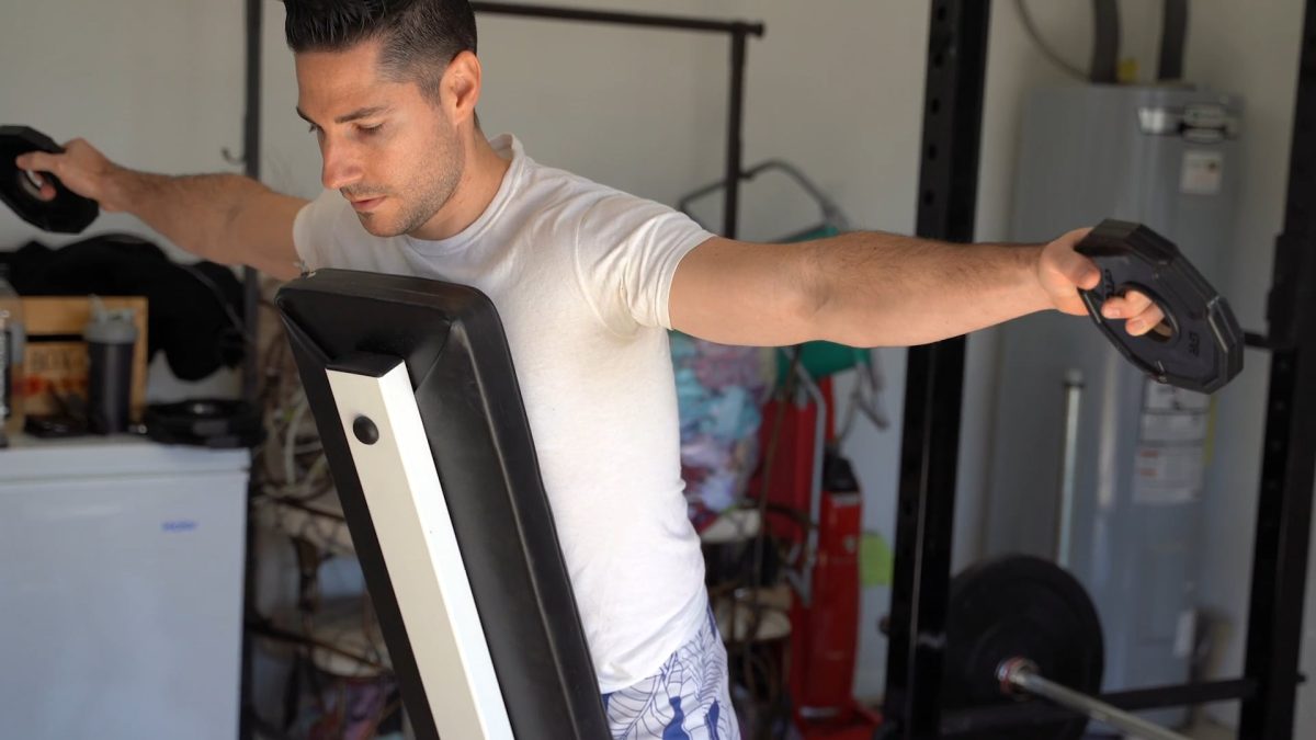 Chest supported DB laterals