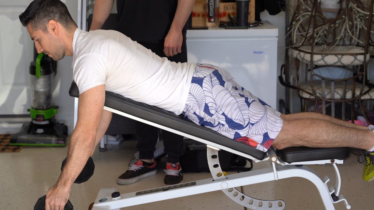 DB Incline Bench Rear Delt Fly