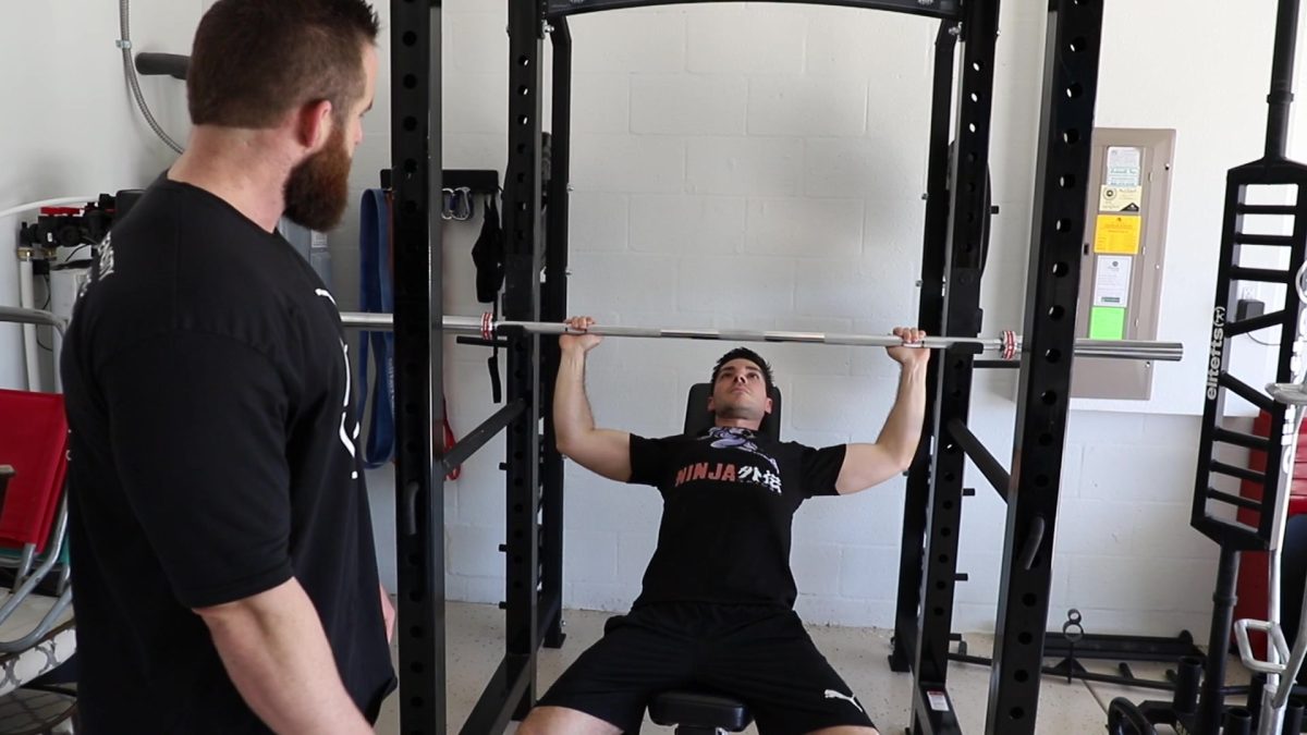 High incline barbell press