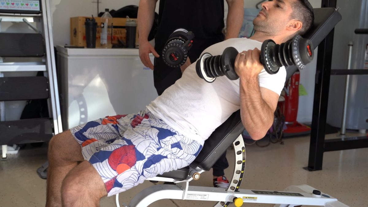Incline Bench DB Curls