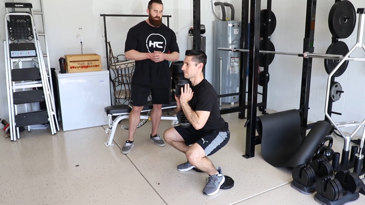 Heel Elevated Goblet Squats