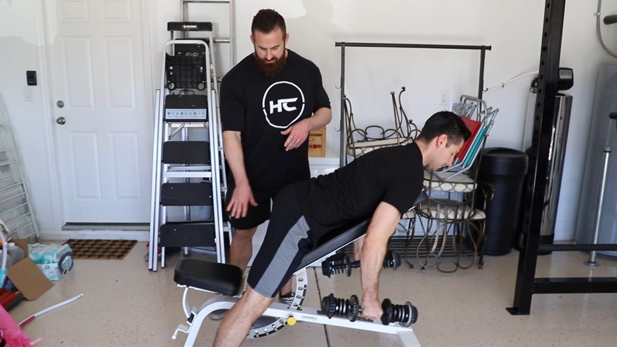 Prone incline spider curls