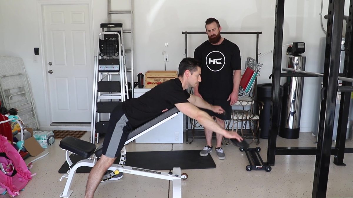 Prone Incline Bench Y Raise